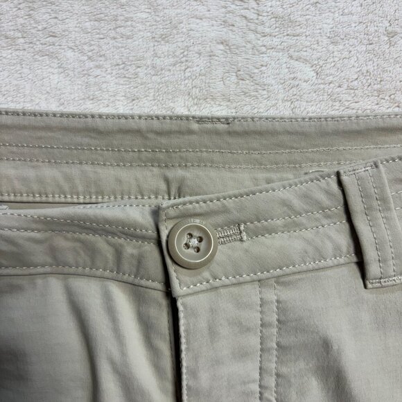 Eddie‎ Bauer First Ascent Womens Capri Pants 8 Hiking Pumice Beige Lightweight - Picture 7 of 13